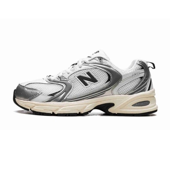 New Balance 530 Silver Metallic Black Cement U530ESA Men Size 7 main image 4